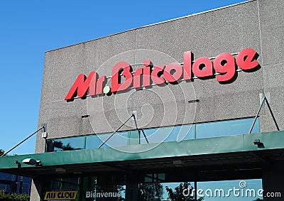 Mr. Bricolage Storefront Editorial Stock Photo